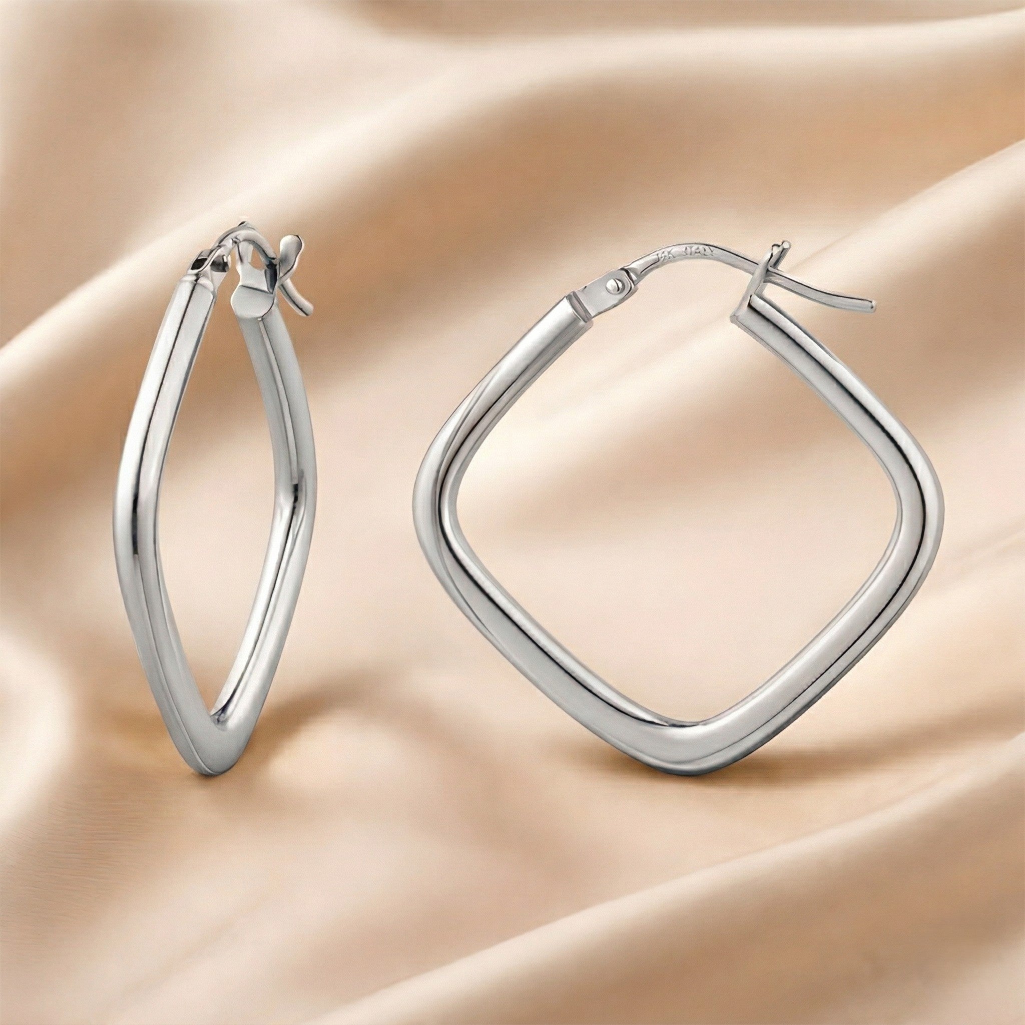 Kite Small Hoop - detail view | Prime Jewellery