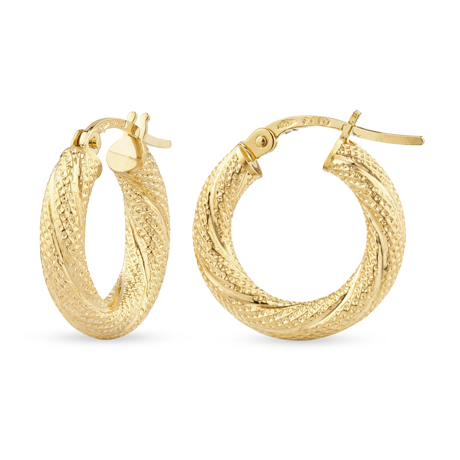 Huggie Hoop Earrings 9ct Yellow Gold | Prime Jewellery