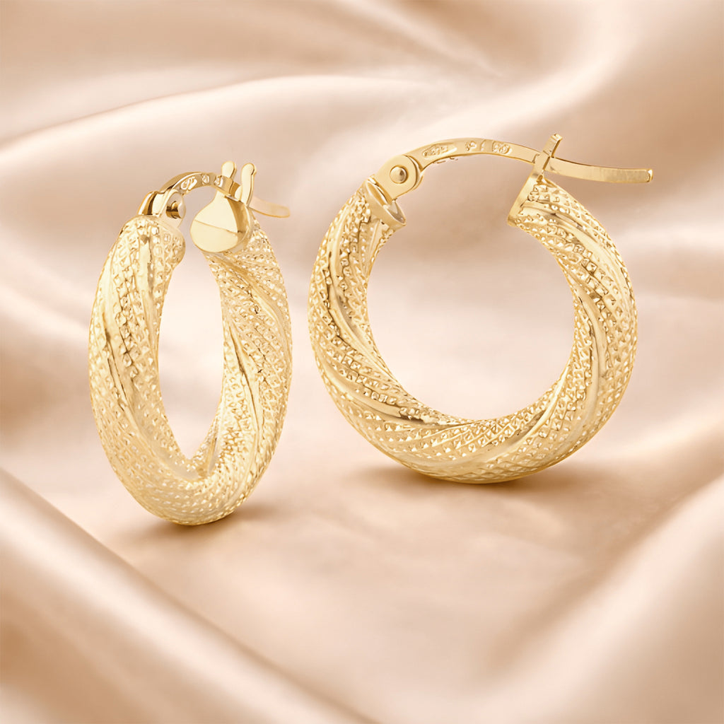 Huggie Hoop Earrings - detail view | Prime Jewellery