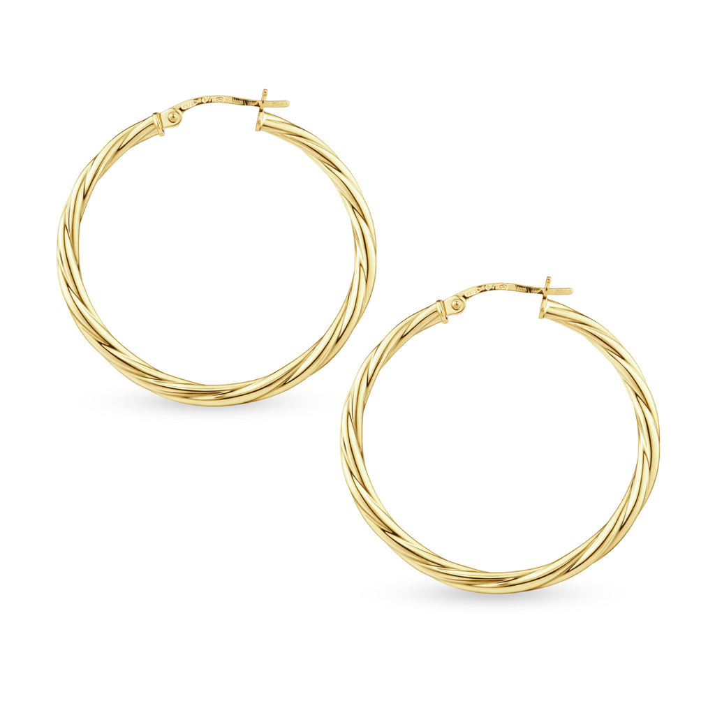 Twist Large Hoop - detail view | Prime Jewellery