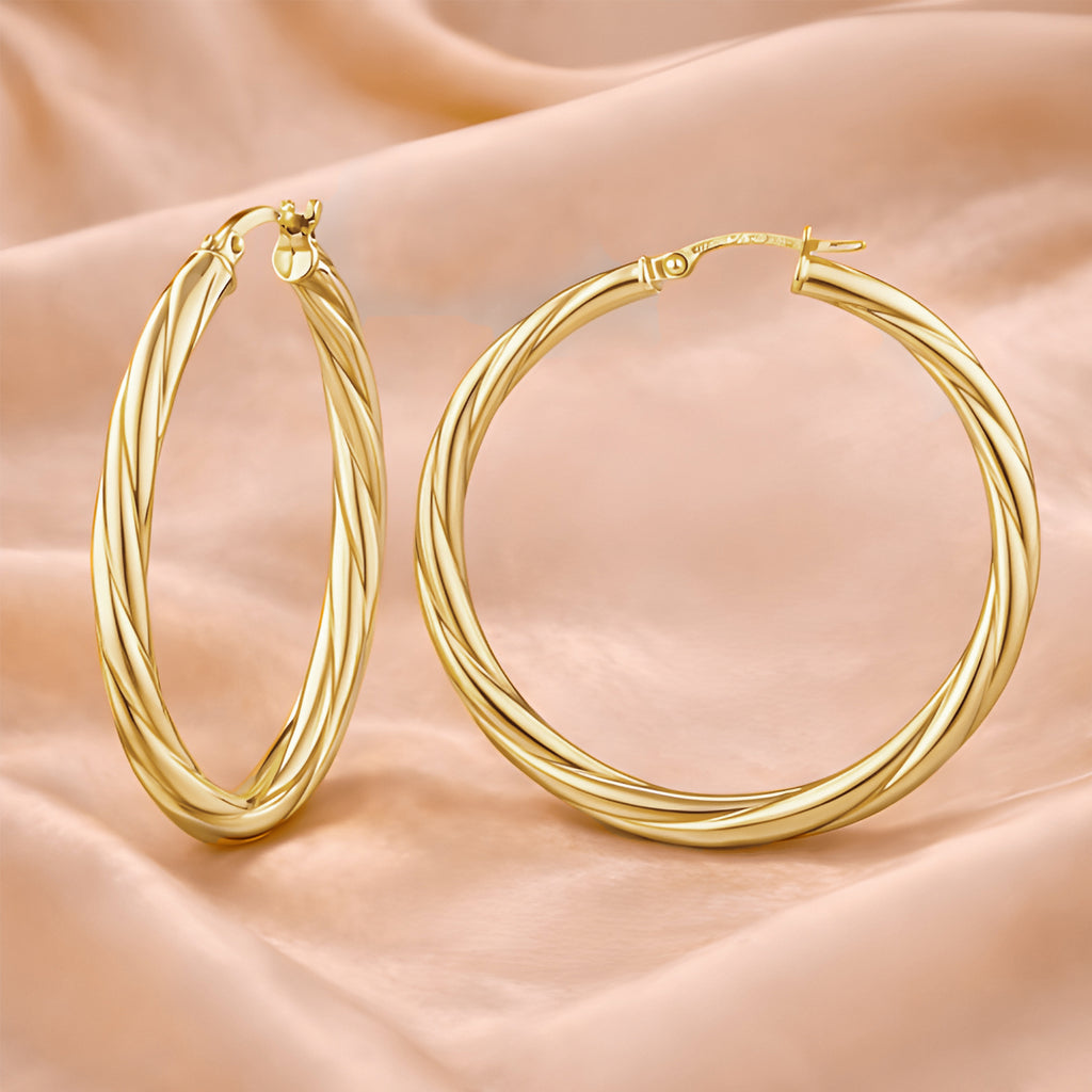 Twist Large Hoop - detail view | Prime Jewellery