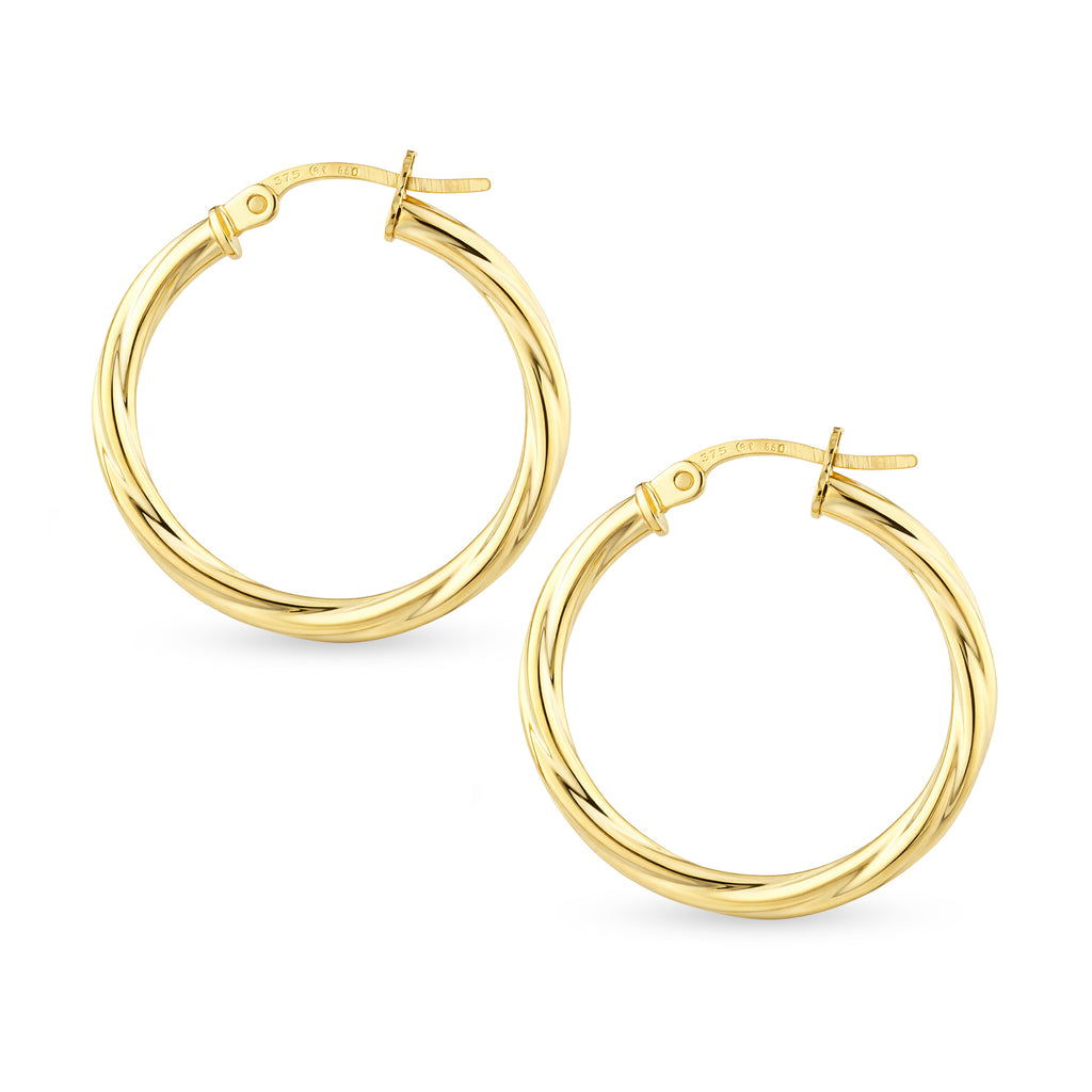 Swirl Small Hoop - detail view | Prime Jewellery