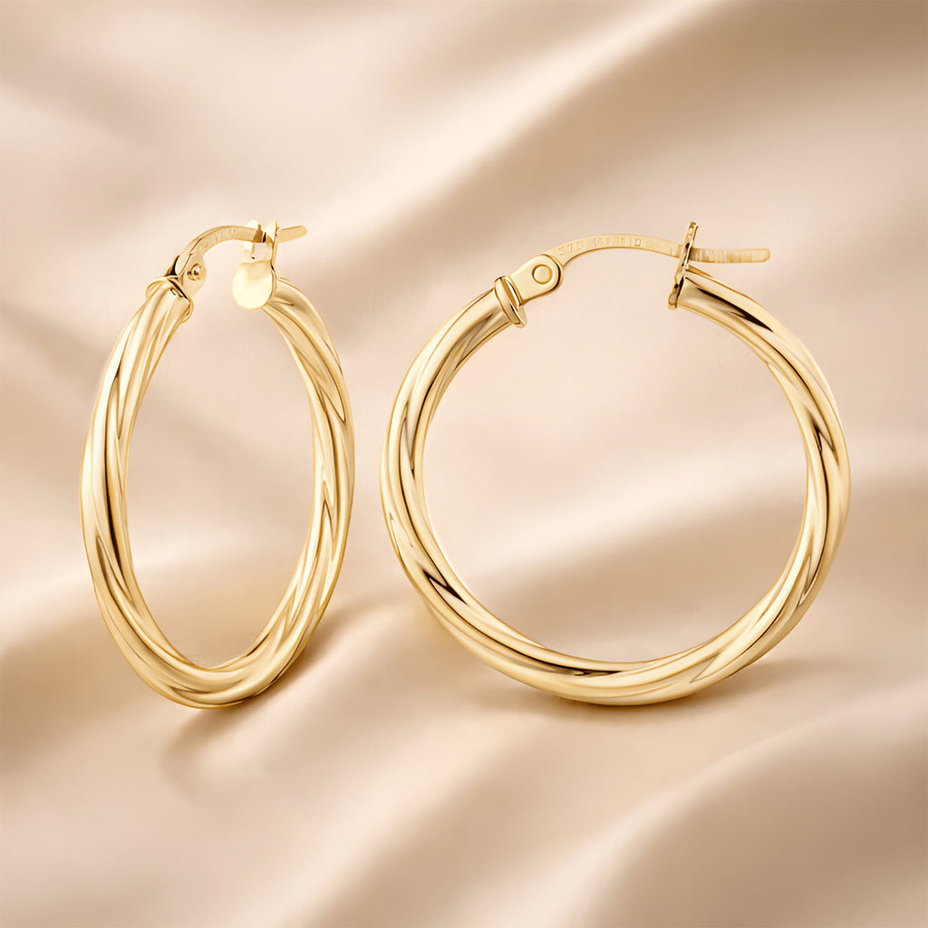 Swirl Small Hoop - detail view | Prime Jewellery