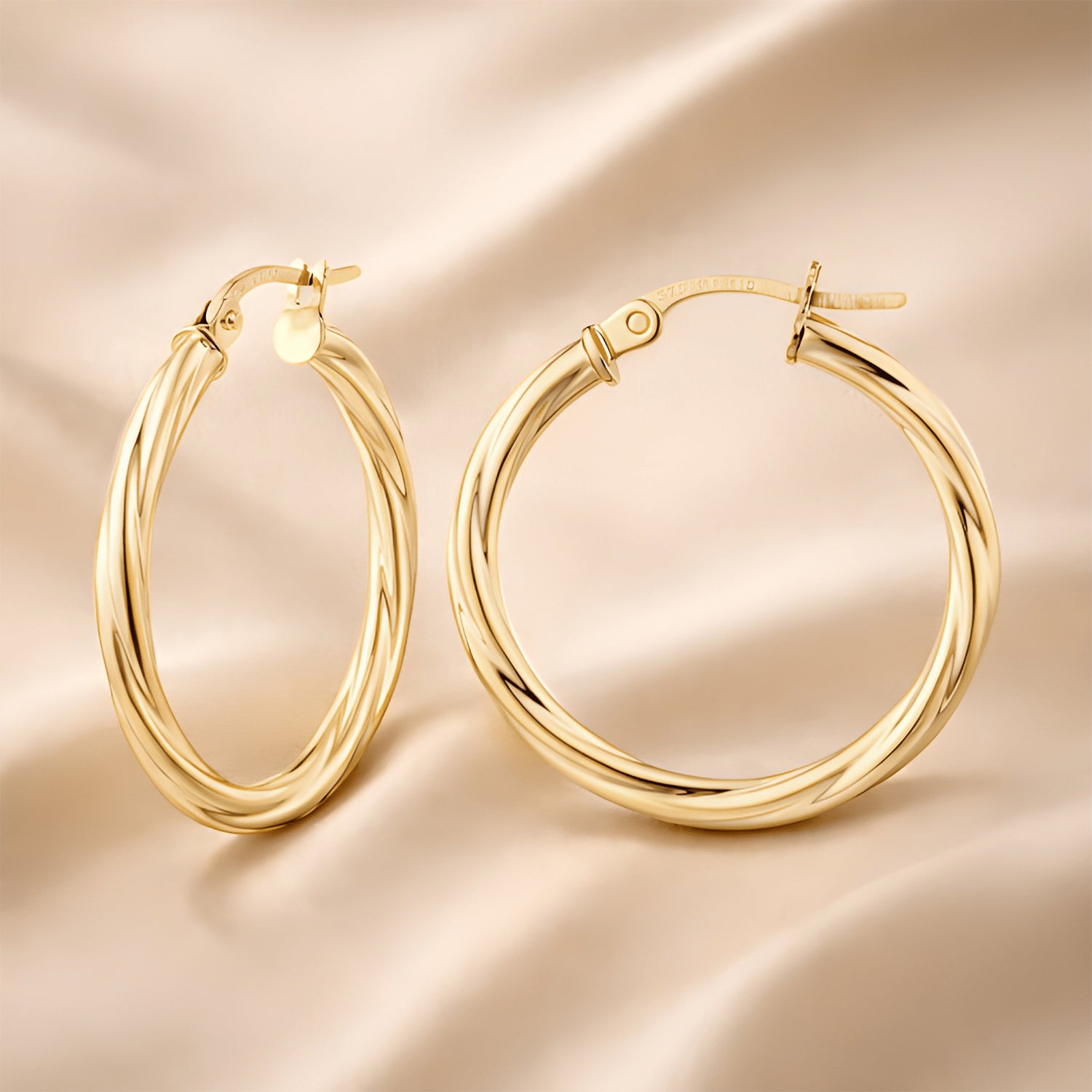 Swirl Small Hoop - detail view | Prime Jewellery