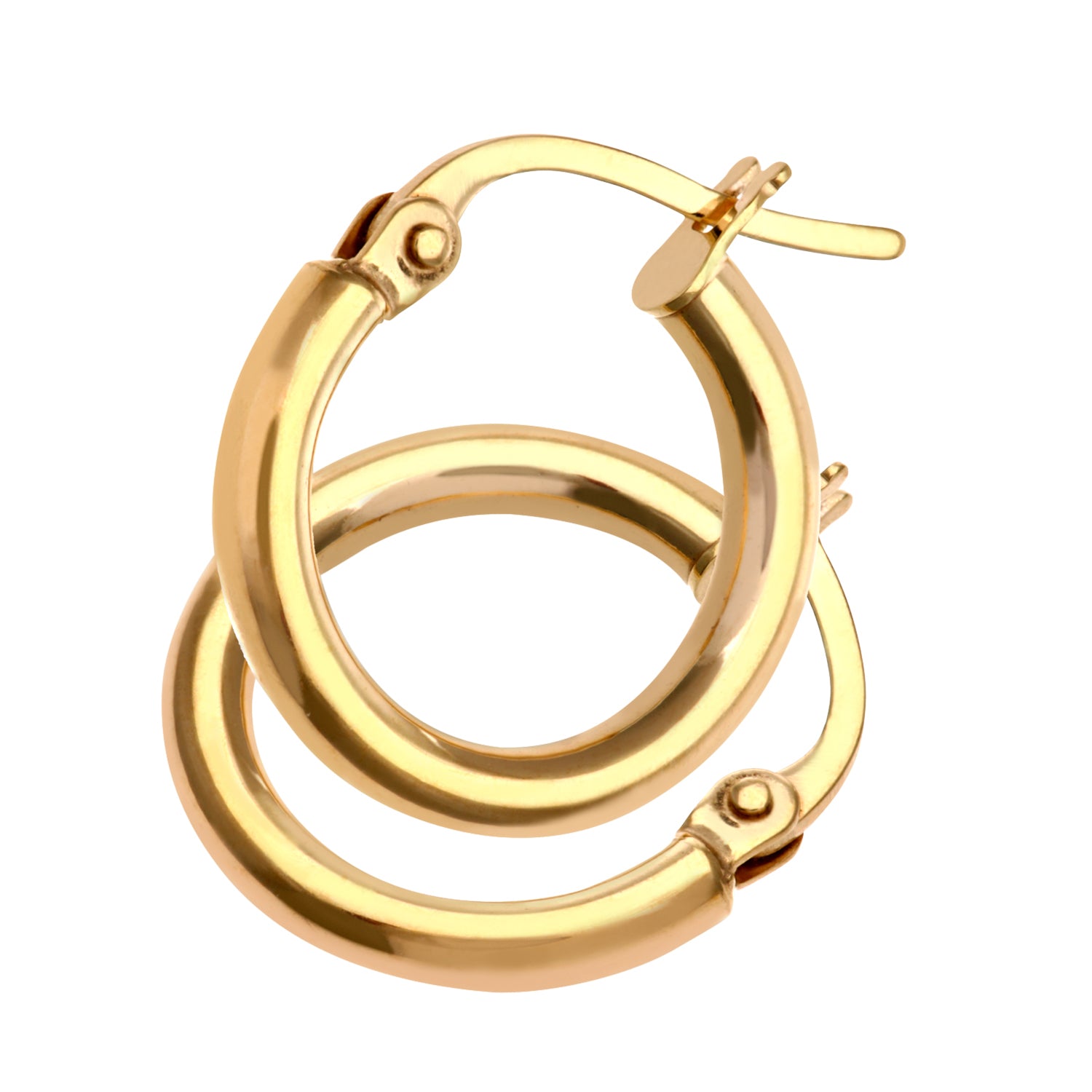 9ct Yellow Gold Ladies Hoop Earrings