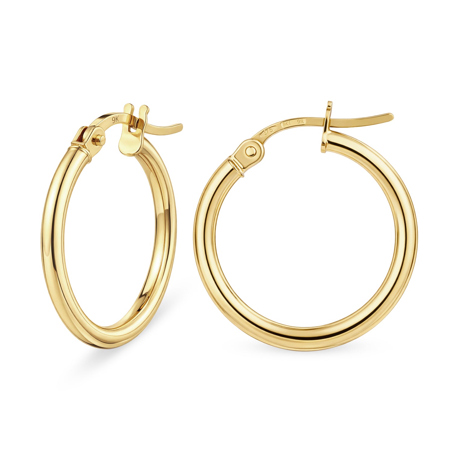 Hoop Earrings 9ct Yellow Gold | Prime Jewellery