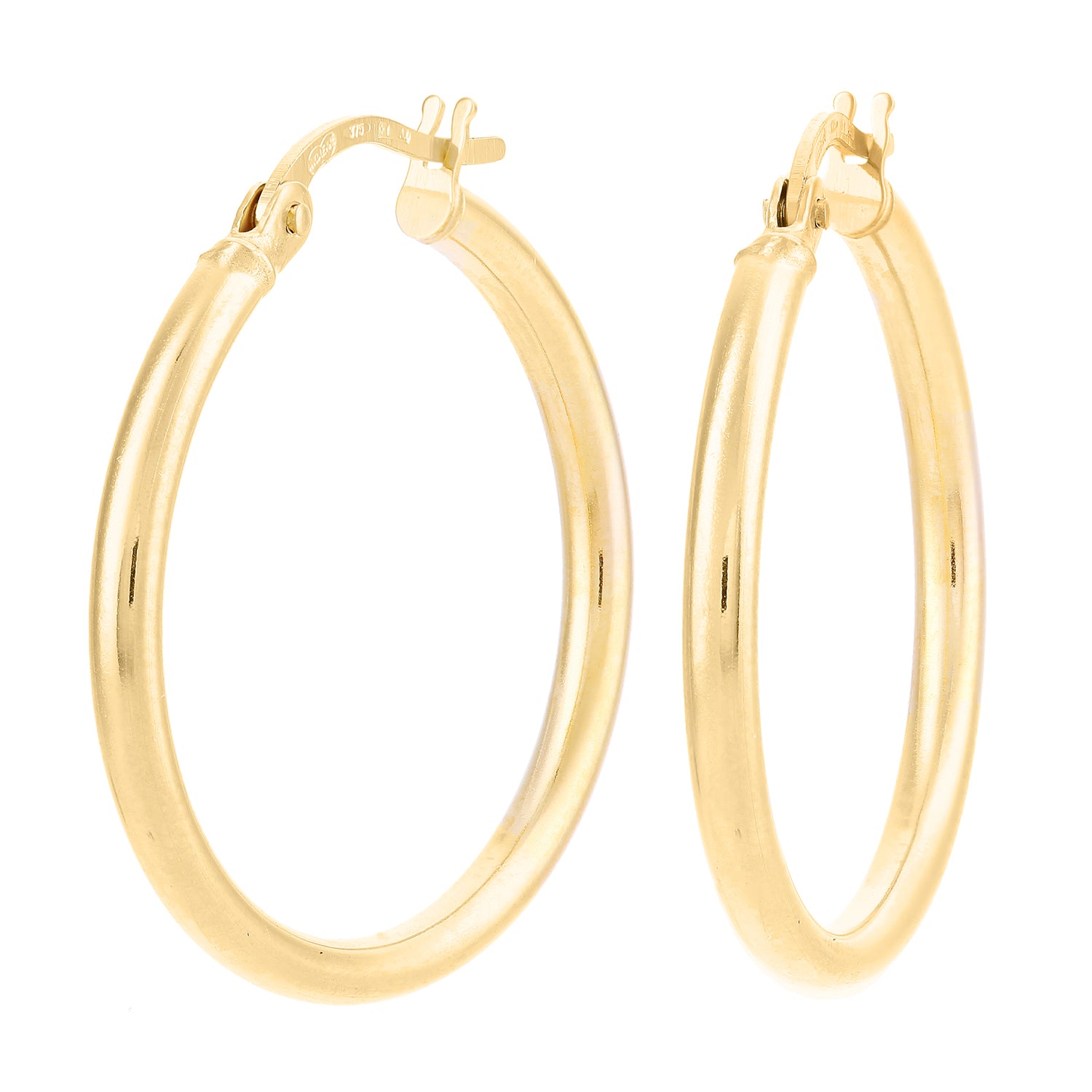 9ct Yellow Gold Hoop Earrings