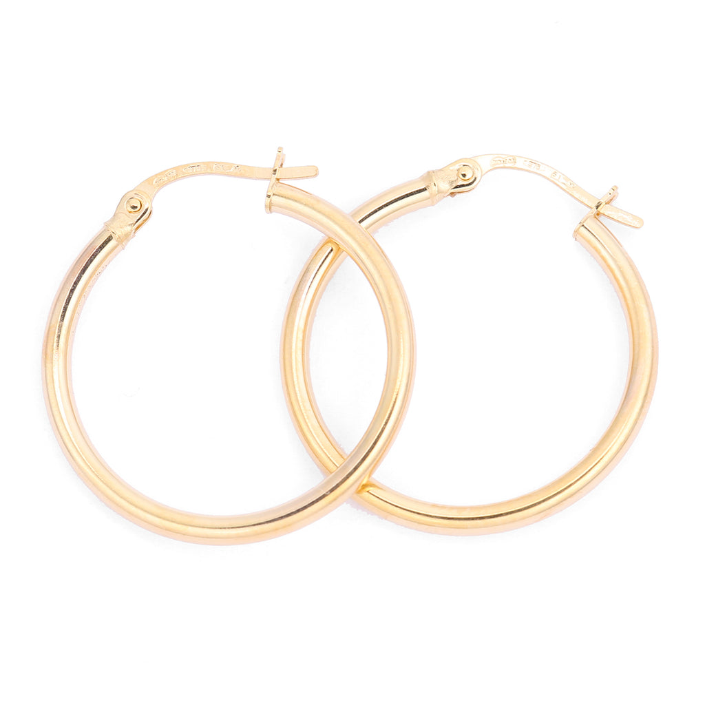 9ct Yellow Gold Hoop Earrings