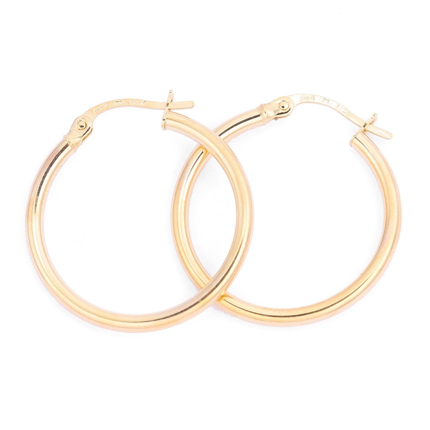 9ct Yellow Gold Hoop Earrings