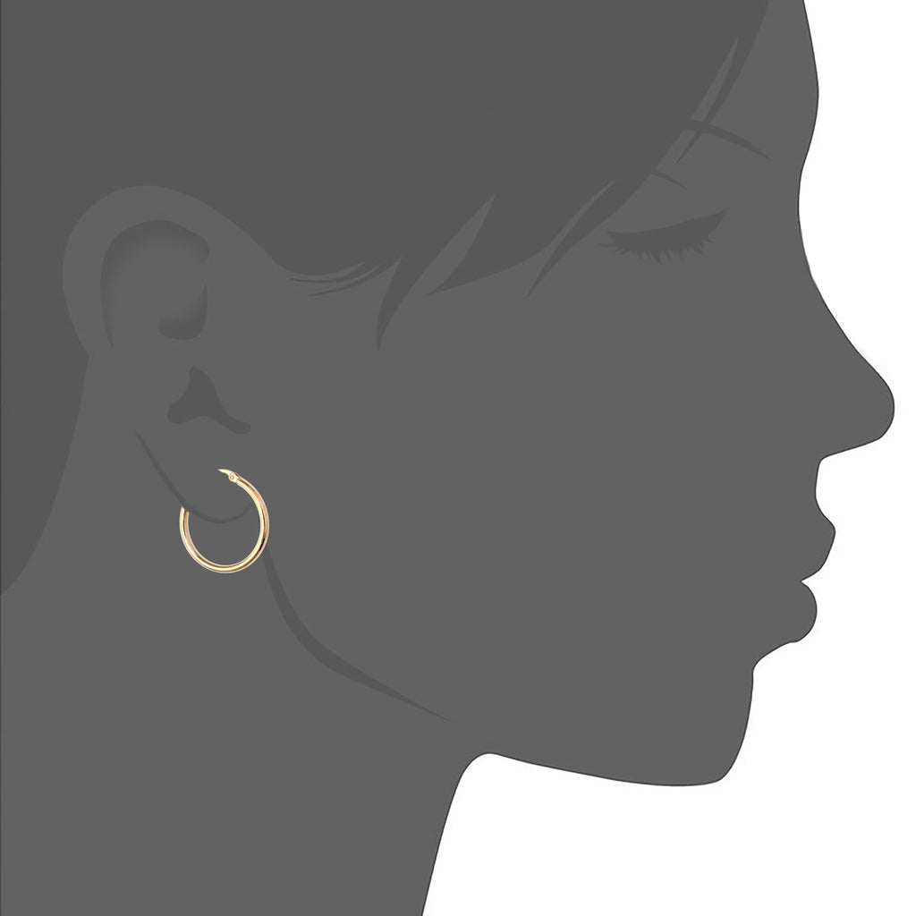 9ct Yellow Gold Hoop Earrings