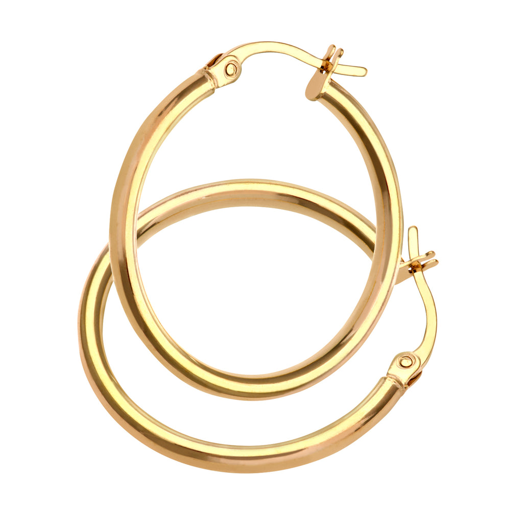 9ct Yellow Gold Hoop Earrings