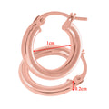 9ct Rose Gold Hoop Earrings