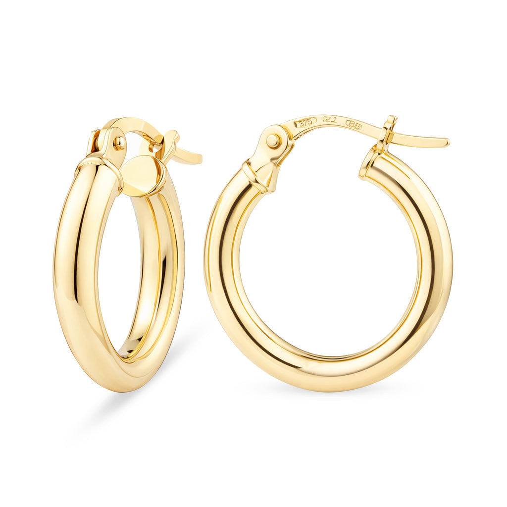 9ct Gold Polished Mini Hoop Earrings