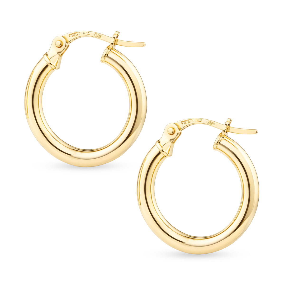 9ct Gold Polished Mini Hoop Earrings