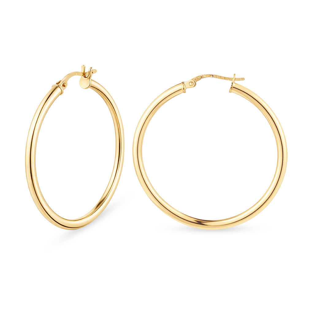 Hoop Earrings 9ct Yellow Gold | Prime Jewellery