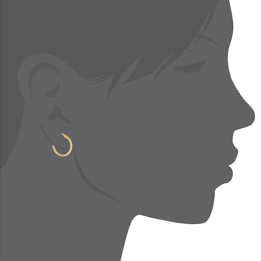 9ct Yellow Gold Small Hoop Earrings