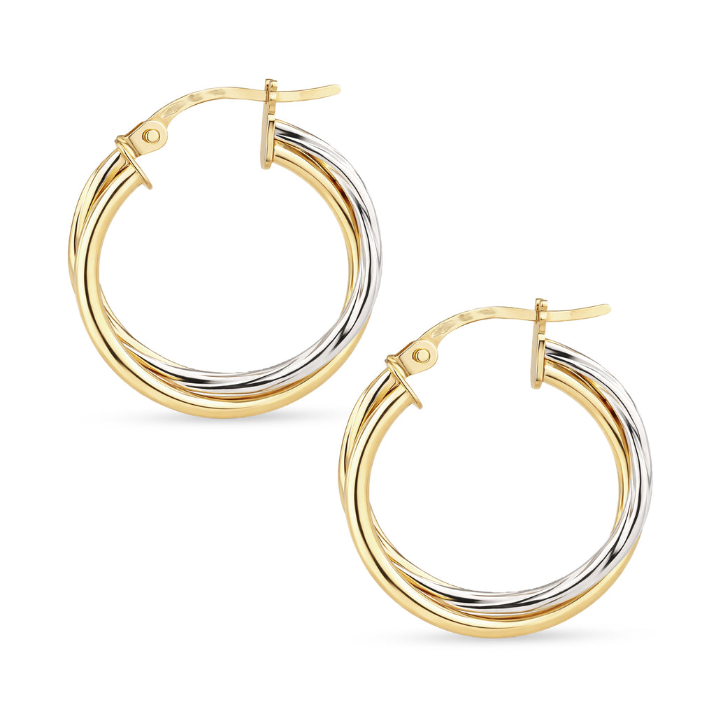 Twisted Small Hoop - detail view | Prime Jewellery