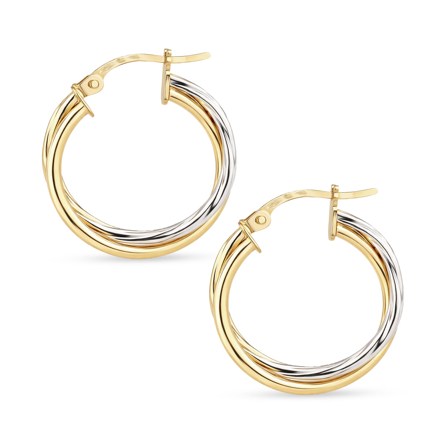 Twisted Small Hoop - detail view | Prime Jewellery