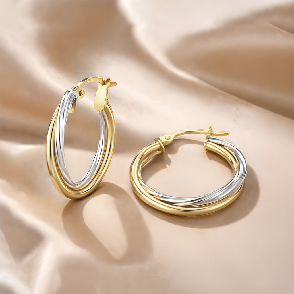 Twisted Small Hoop - detail view | Prime Jewellery
