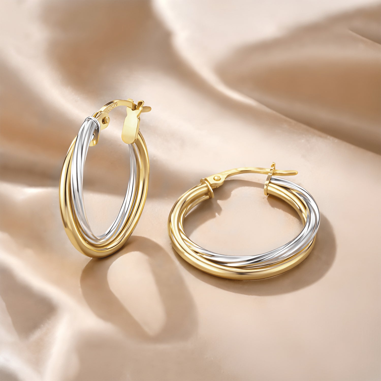 Twisted Small Hoop - detail view | Prime Jewellery