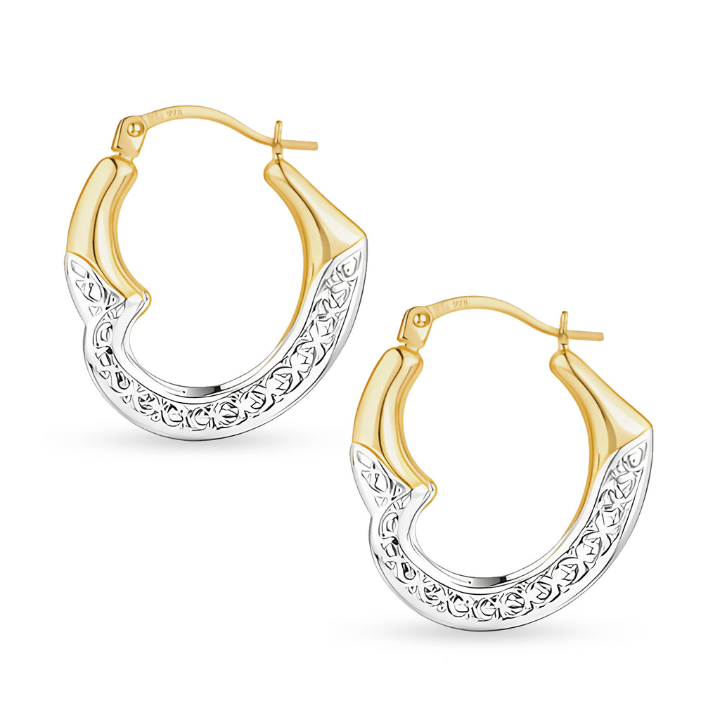 Two-Tone Heart Small - detail view | Prime Jewellery