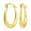 9ct Yellow Gold Hoop Earrings