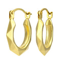 9ct Yellow Gold Victorian Hoop Earrings