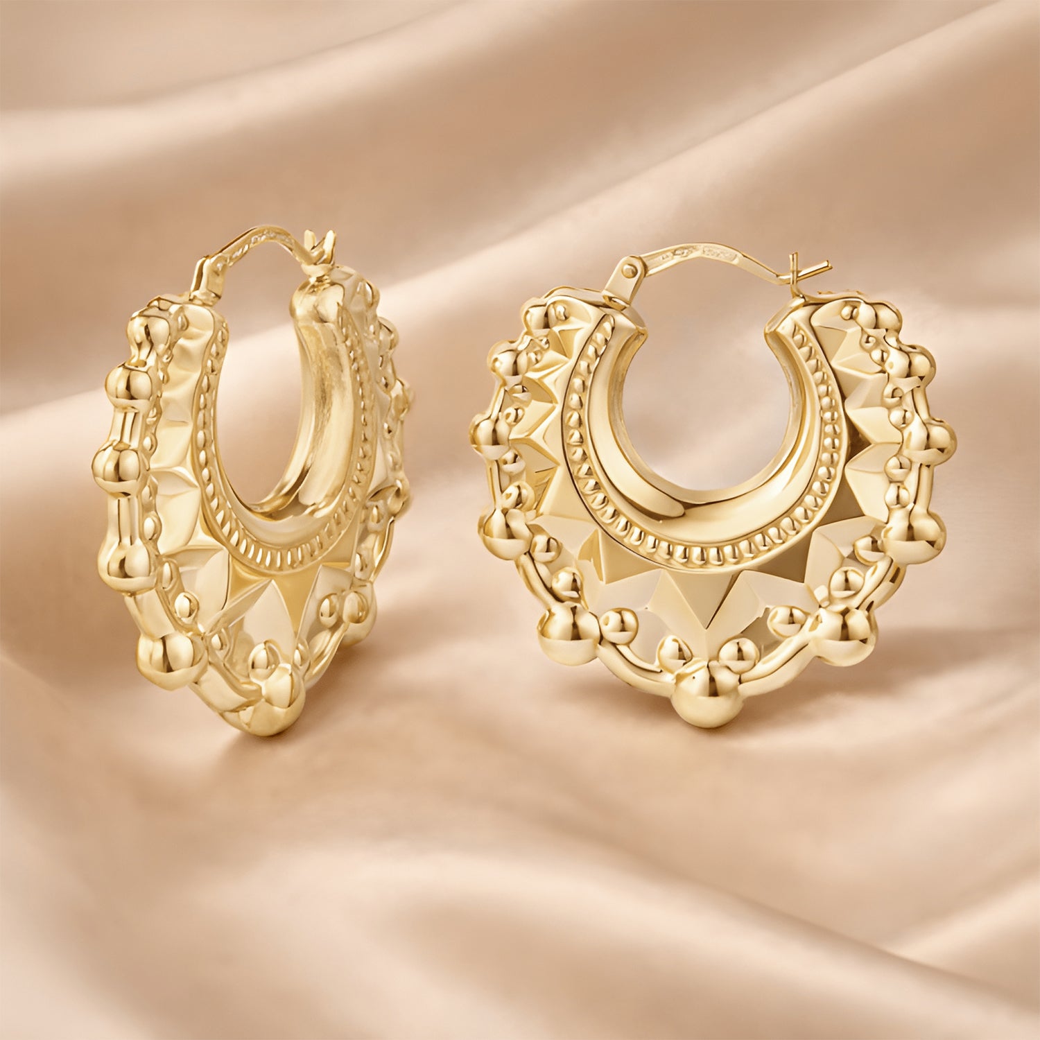 Victorian Hoop Earrings - detail view | Prime Jewellery