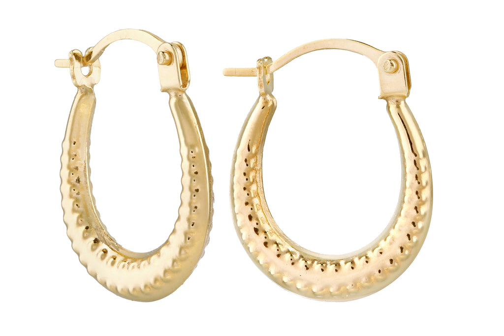 9ct Yellow Gold Small Hoop Earrings